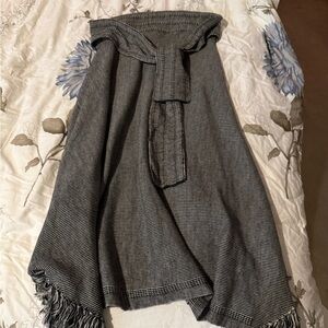 Anthropologie Sparrow Black and White Knit Striped skirt.